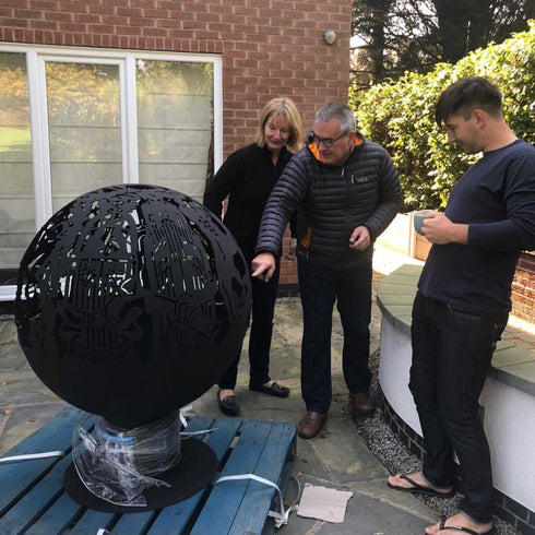 Bespoke Spherical Fire Pit BIRTHDAY GIFT